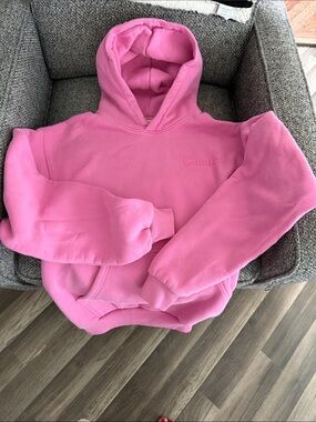Comfrt Pink Hoodie Pullover Sweatshirt size Small